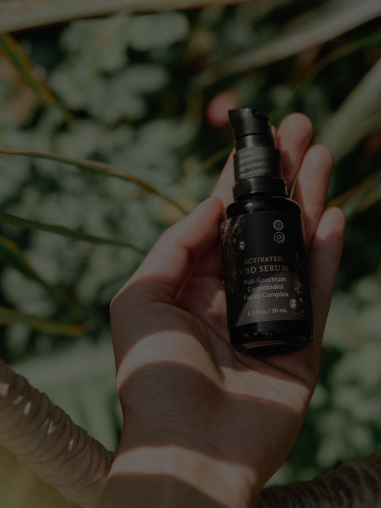 Rejuvenate and brighten <br>your skin with the<br>Activated CBD Serum